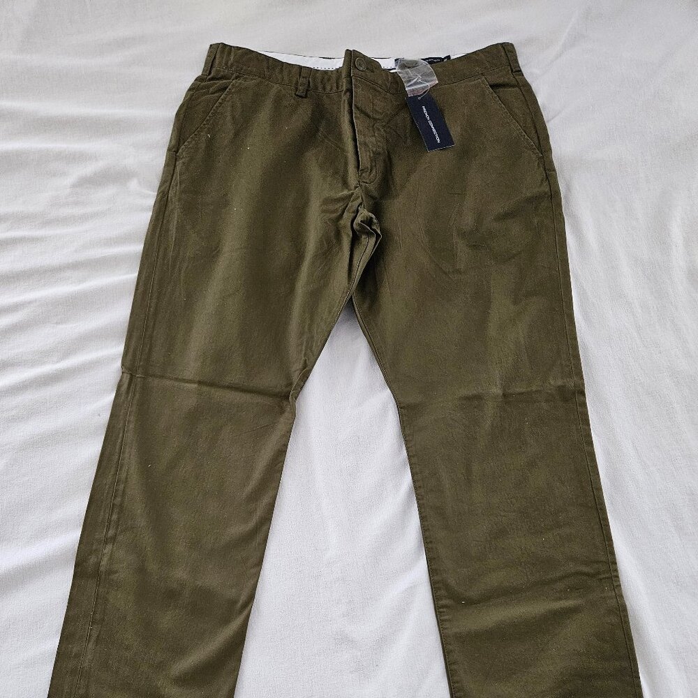 French Connection, Olive green chino, 38 waist